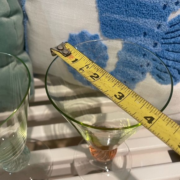 Set Of 2 Southern Living At Home Tango Water Iced Tea Goblets Multicolor Glass - Picture 6 of 16